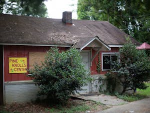 The Pine Knolls Community Center sits on Johnson St in Carrboro on Sunday, Aug. 30, 2020. Empowerment, Inc., a Chapel Hill-based organization, is looking to repurpose the Community Center and use the land for affordable housing.