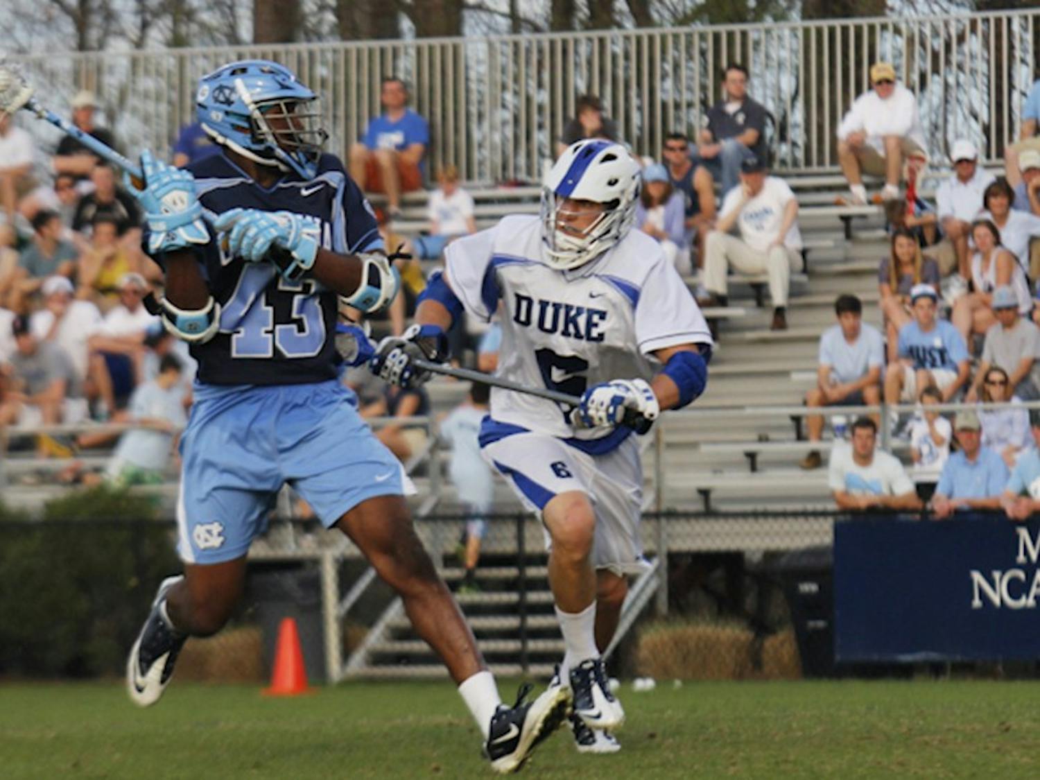 Despite a second half push, the UNC-Chapel Hill men's lacrosse team lost to Duke University 13-11 on Friday March 16. 