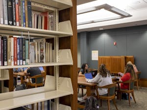 Students study at the Undergraduate Library on Tuesday, April 18, 2023.