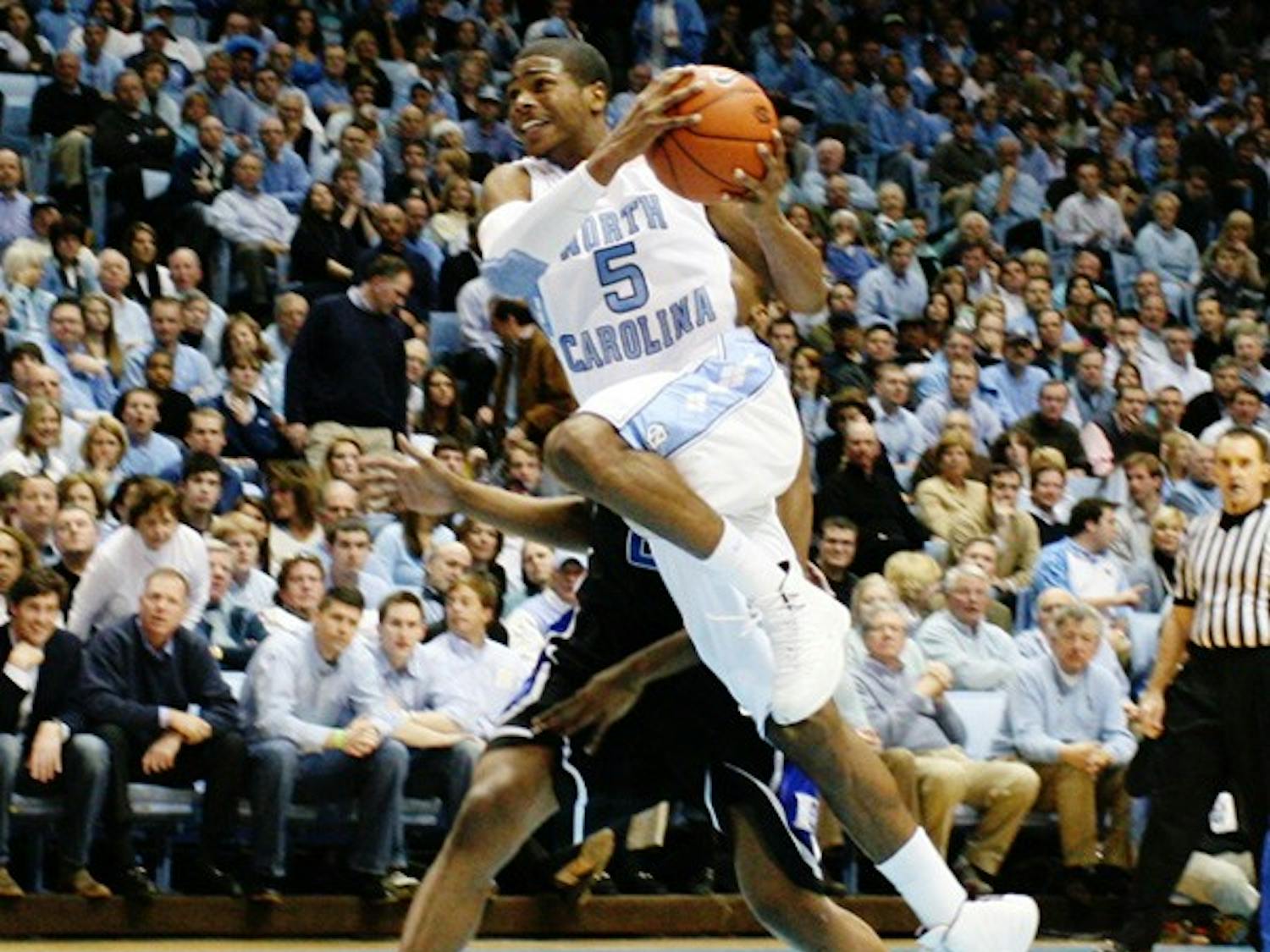 Dexter Strickland averages 5.6 points per game for UNC in his first season. DTH File/Phong Dinh