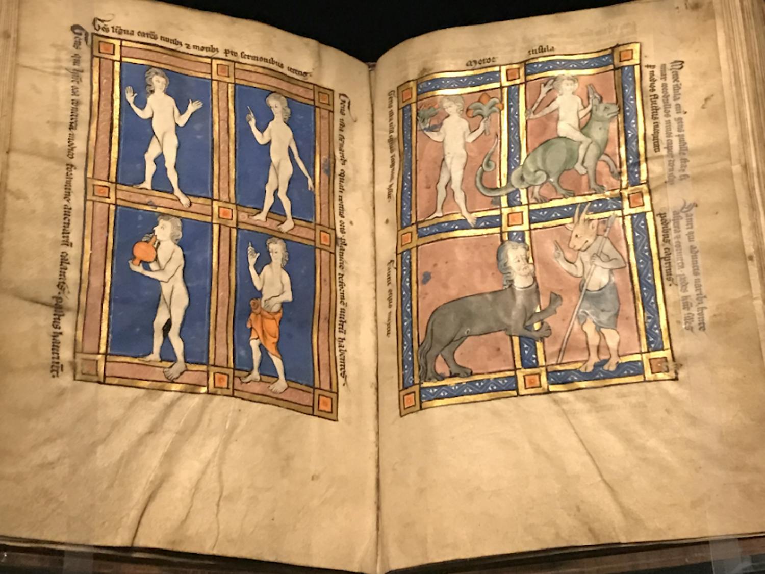 The Monstrous People, a book published after 1277, is on exhibit at the Paul Getty Museum in Los Angeles. Photo Courtesy of J. Paul Getty Museum in Los Angeles