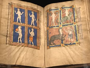 The Monstrous People, a book published after 1277, is on exhibit at the Paul Getty Museum in Los Angeles. Photo Courtesy of J. Paul Getty Museum in Los Angeles