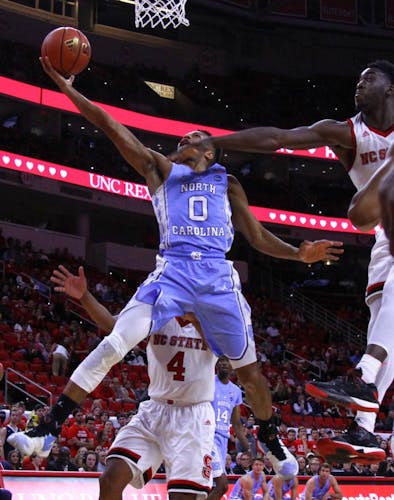 The North Carolina men's basketball team defeats N.C State in Raleigh