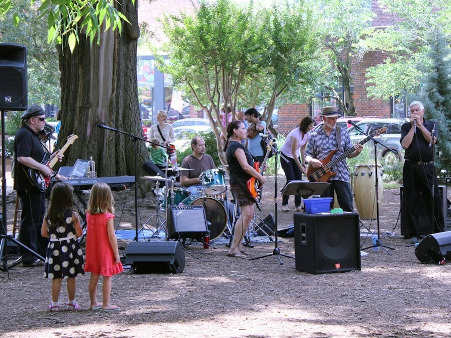 Rhonda Robichaux and her band plays for Weaver Street Market's Jazz Brunch, which takes place every Sunday from 11:00am to 1:00pm. 