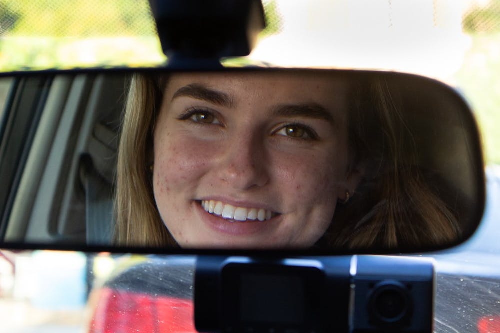 <p>UNC junior Macy Brown founded She's Not Here, an all-female rideshare for Carolina students.&nbsp;</p>
<p>Photo Courtesy of Emma Cooke.</p>