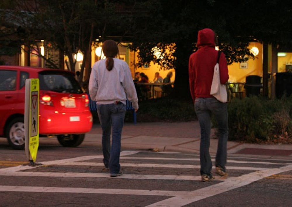 Three crosswalks in Carrboro have been identified as problems for pedestrians. DTH/Margaret Cheatham Williams
