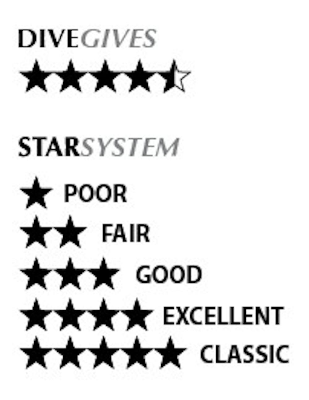 Dive gives 4.5 of 5 stars