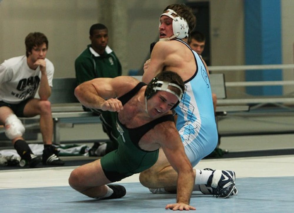 Senior Dennis Drury has anchored North Carolina’s lineup at the 197-pound weight class. DTH File