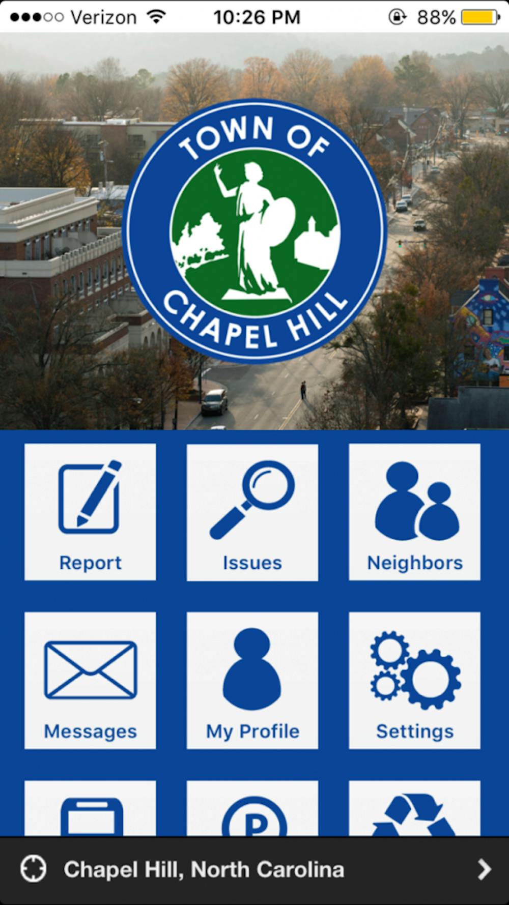 Chapel Hill Connect, an app that allows residents to report non-emergency issues to the Town of Chapel Hill, was released on Thursday, May 17.