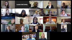 The UNC Faculty Athletics Committee meets over Zoom on Thursday, Oct. 1, 2020.