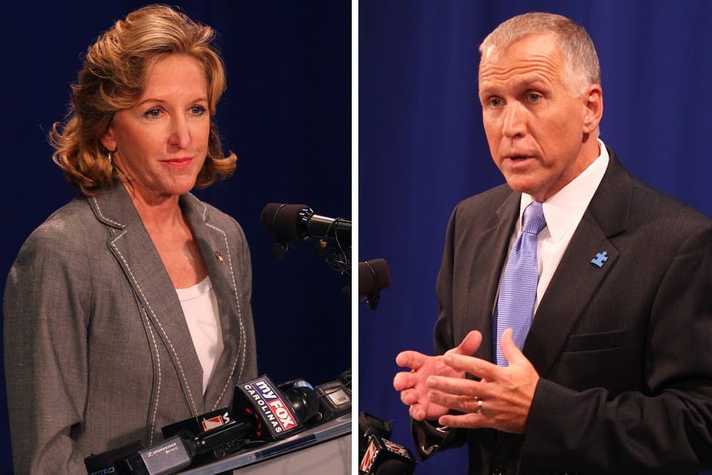 Sen. Kay Hagan, D-N.C.and Thom Tillis had their first debate for the race for U.S. Senate on Wednesday.