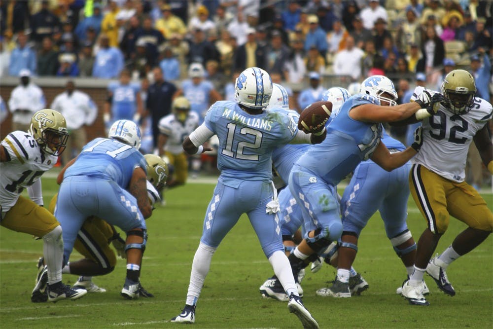 The UNC football team pulls off an amazing win over Georgia Tech