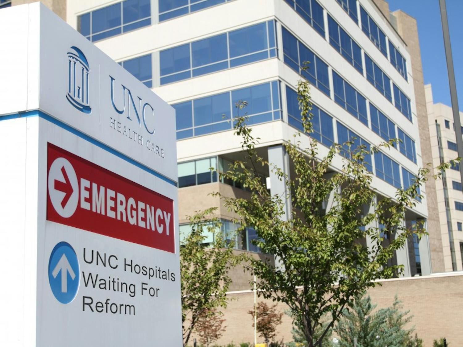 UNC Hospitals, seen here from the corner of Manning Drive and Emergency Room Drive, awaits health care reform to make up for significant monetary losses in recent years.