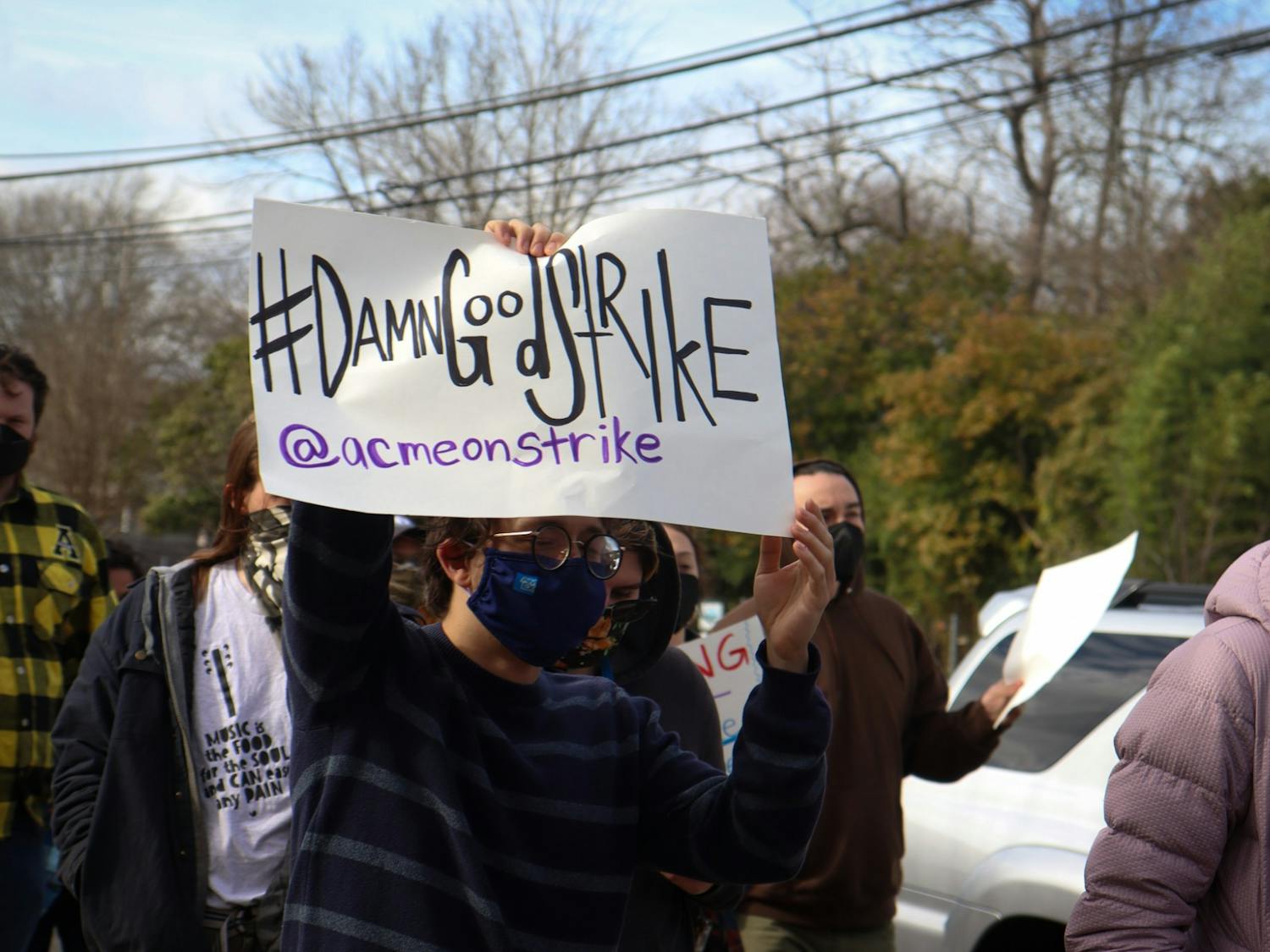 #DamnGoodStrike was the slogan for the strike against ACME on Sunday, Jan. 9, 2022.