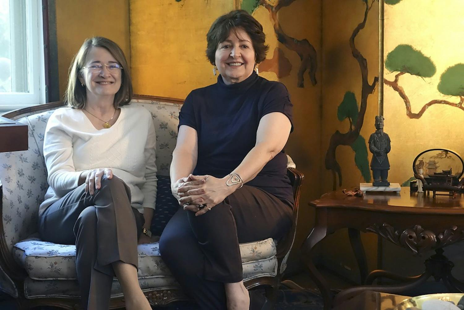 Sisters Marjorie Spruill (left) and Carol Spruill attended UNC during the early 1970s, becoming campus reformers as vocal feminists and anti-Vietnam War activists. Marjorie Spruill recently returned home to North Carolina, visiting her sister in Raleigh for a weekend.  				
