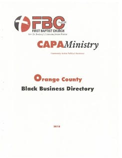 First Baptist Church Chapel Hill maintains a directory of Black businesses in Orange County. 