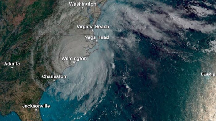 Satellite image of Hurricane Florence on Friday, September 14, 2018.
Photo Courtesy of CNN Weather.
