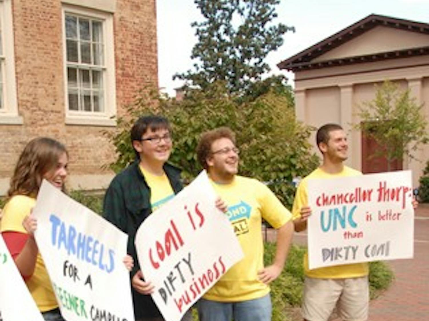 Environmental advocates were more subdued than in the past, as the University has already committed to being coal-free by 2020.