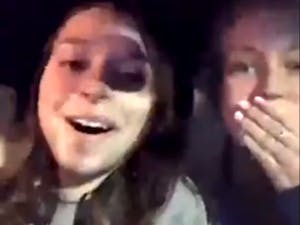 Charlotte de Vries (right) used a racial slur in an Instagram Live video.
