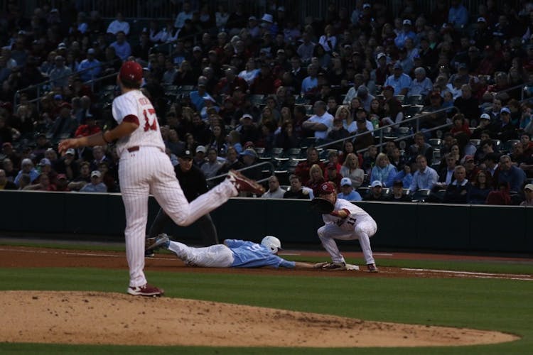 No. 13 UNC baseball team defeated No. 7 South Carolina 15-0 on