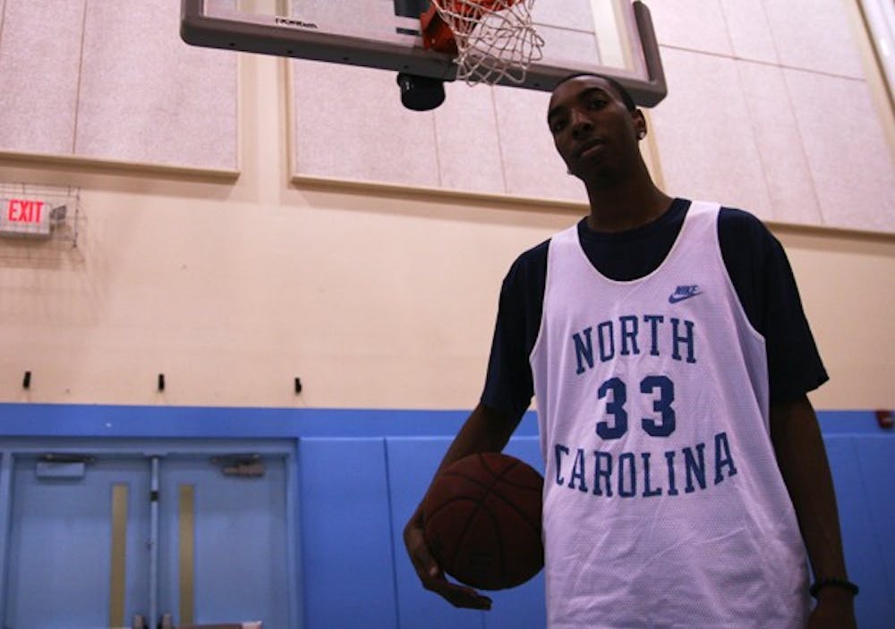 Freshman Shaun Scott plays on the UNC junior varsity basketball team. DTH/Katherine Vance