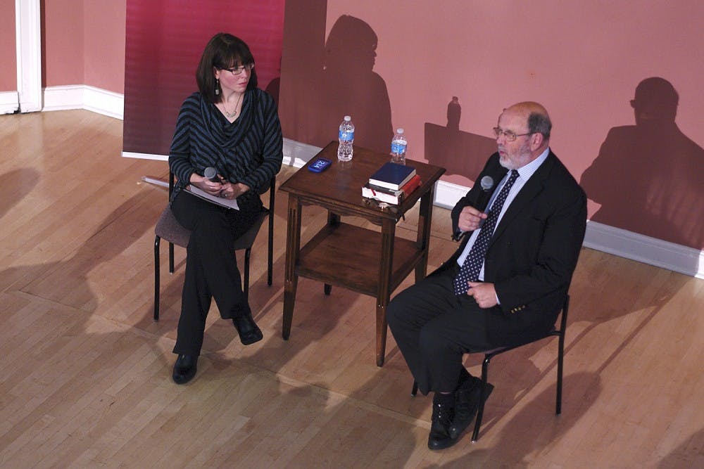 Leading New Testament scholar N.T. Wright answered questions about faith and the Bible in Gerrard Hall on Monday afternoon. 