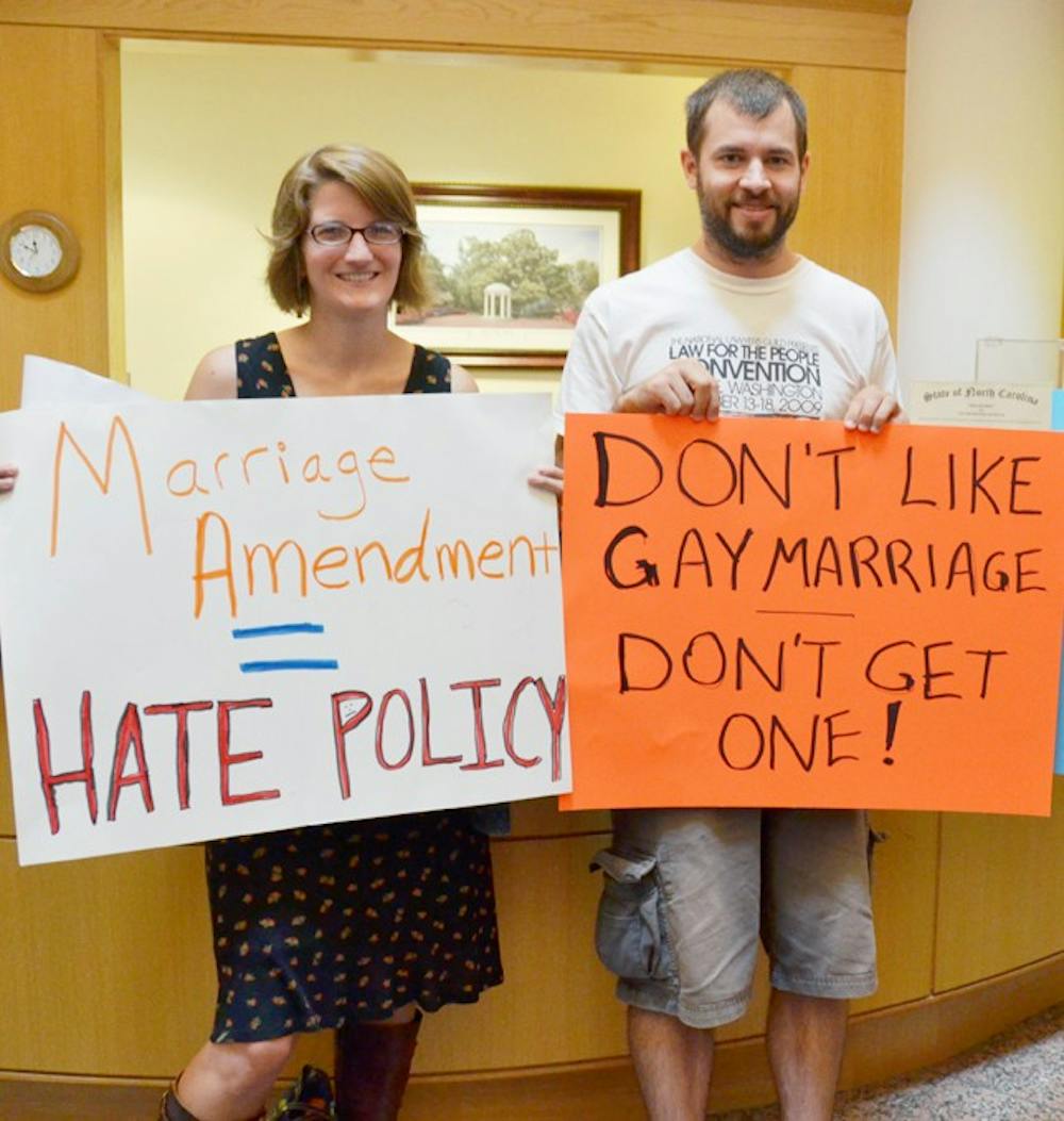 Photo: UNC School of Law hosts Defense of Marriage amendment debate (Estes Gould)