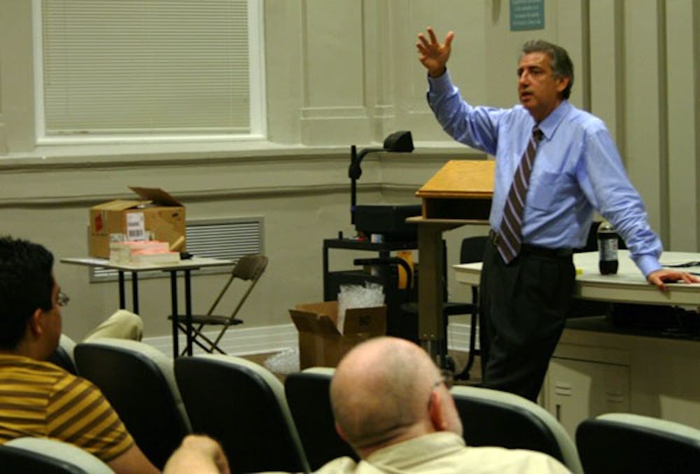 Joe Trippi discussed social networking and politics on Monday night in Murphey Hall.DTH/Laura Melosh