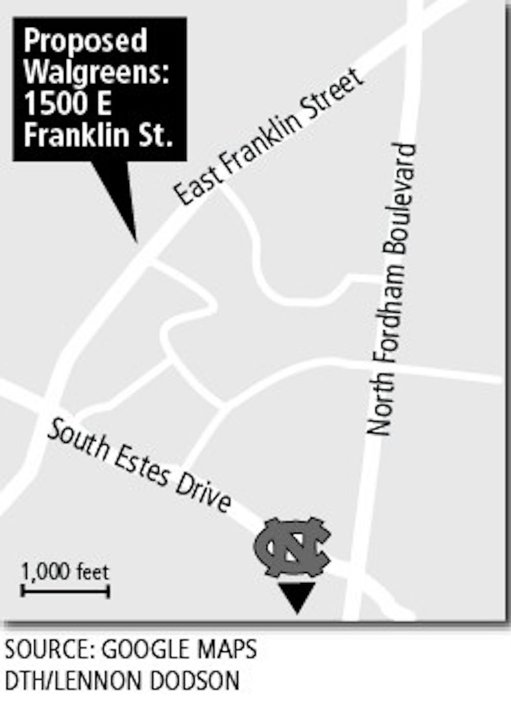 Proposed Walgreens: 1500 E Franklin St.