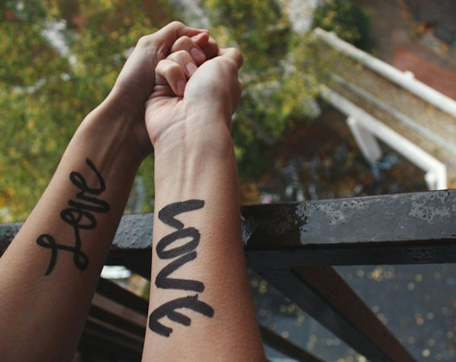 Millions of people will have the word “love” written on their forearms in permanent marker today.