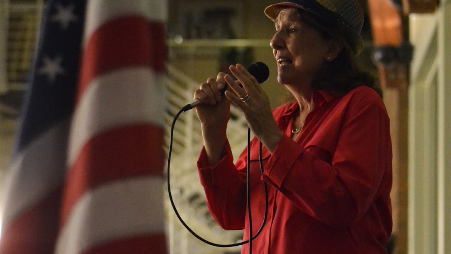 The Orange County Department on Aging invited local veterans to celebrate a Veterans' Music Fest on Nov. 9. Marie Vanderbeck sings for the crowd.