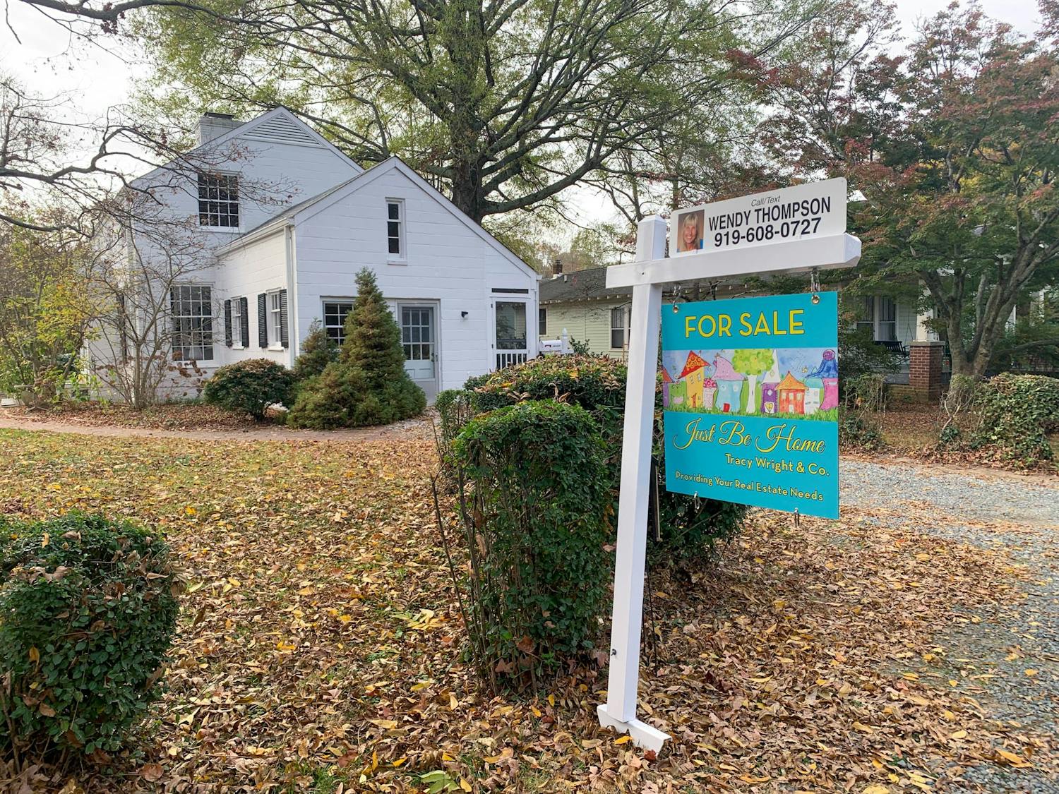 A home for sale sign stands on East Patterson Place in Chapel Hill on Nov. 10, 2022. Chapel Hill needs more housing as interest rates and housing prices are increasing.