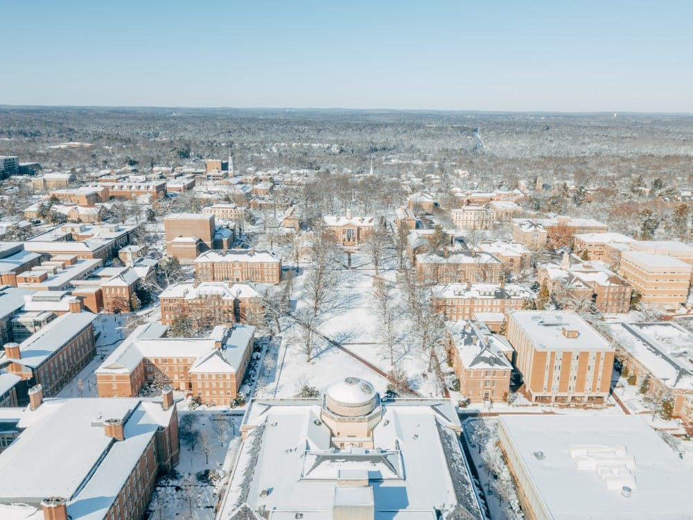 <p>Chapel Hill received up to 10 inches of snow on Jan. 17, leading to two and a half days of cancelled classes for UNC students.</p>