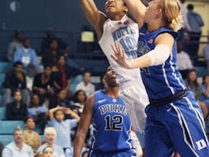 	Women&#8217;s basketball v. Duke, Sunday.