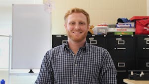 Jacob Hewgley is a math teacher at Carrboro High School. Hewgley is one of many local teachers feeling overwhelmed by circumstances posed by the pandemic. &nbsp;