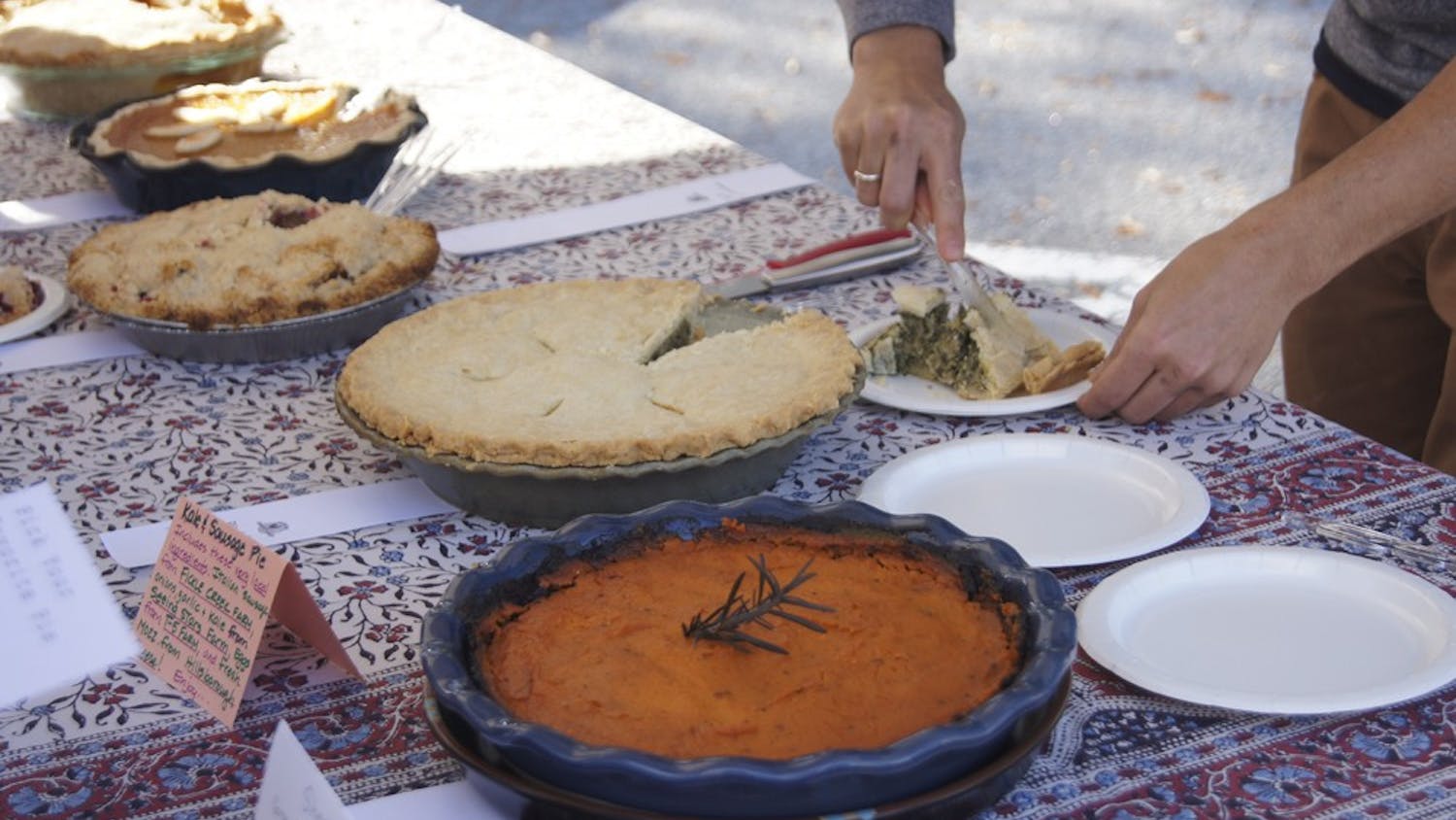 Chapel Hill Farmer's Market hosts a pie competition.