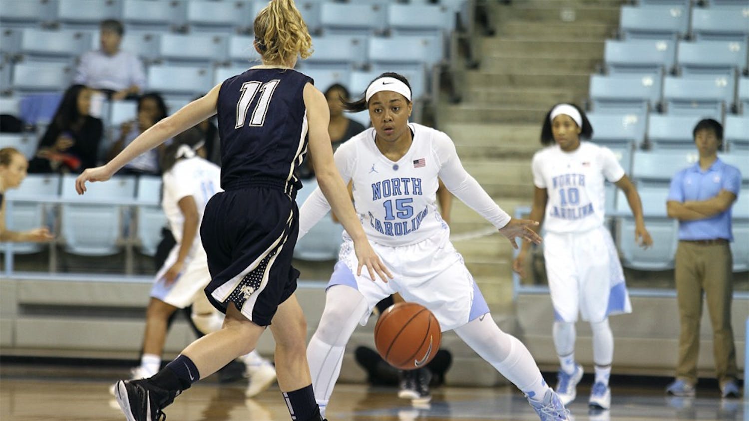 The UNC women's basketball team beat Wingate University 92-50 on Monday night. Sophomore Allisha Gray scored 14 points during the game.