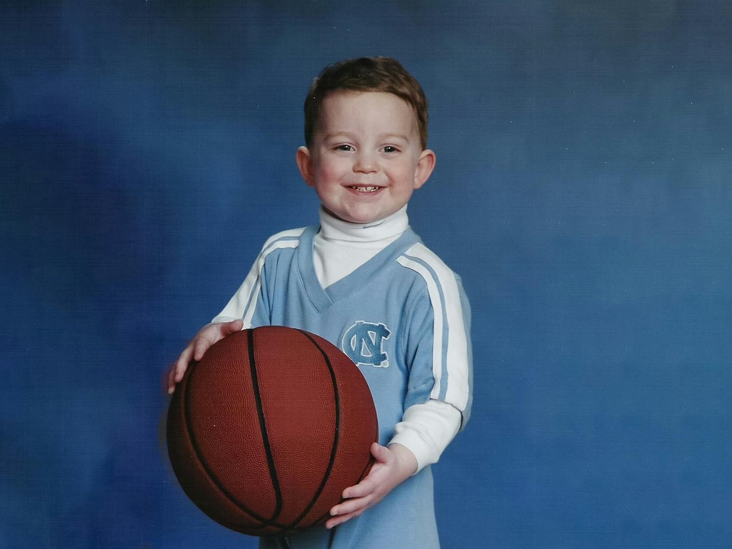 A young Ethan E. Horton poses in his UNC gear during a photo shoot in 2004.
Photo Courtesy of Marion Horton.