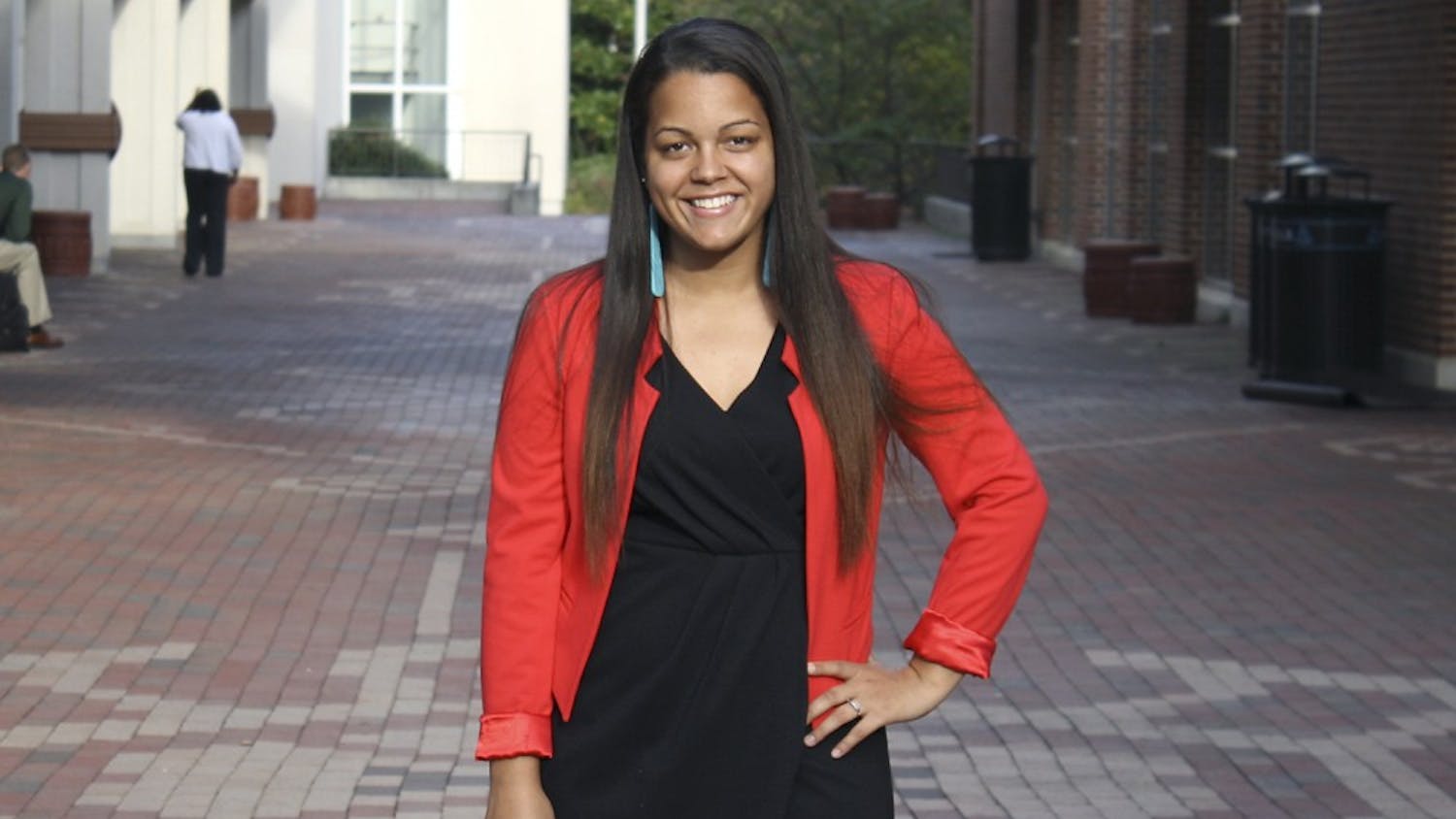 Senior Chelsea Barnes, a political science and communication studies major from Hope Mills, N.C., is the president of the Carolina Indian Circle, a student organization that serves to recognize Native American heritage. The bricks in-between the Union celebrate Native American heritage.