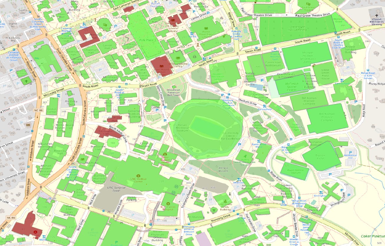Ole Miss Campus Map