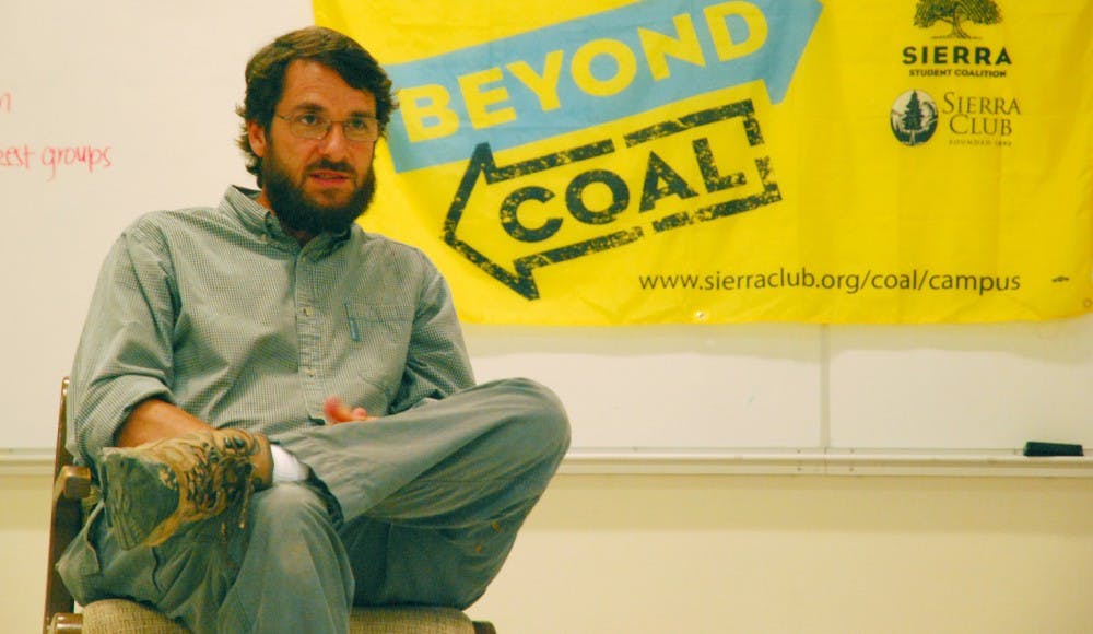 The Sierra Club held their first year meeting, and almost 70 new and returning members joined together to support the mission of a coal free campus. Their guest speaker was Tim Tobin. 