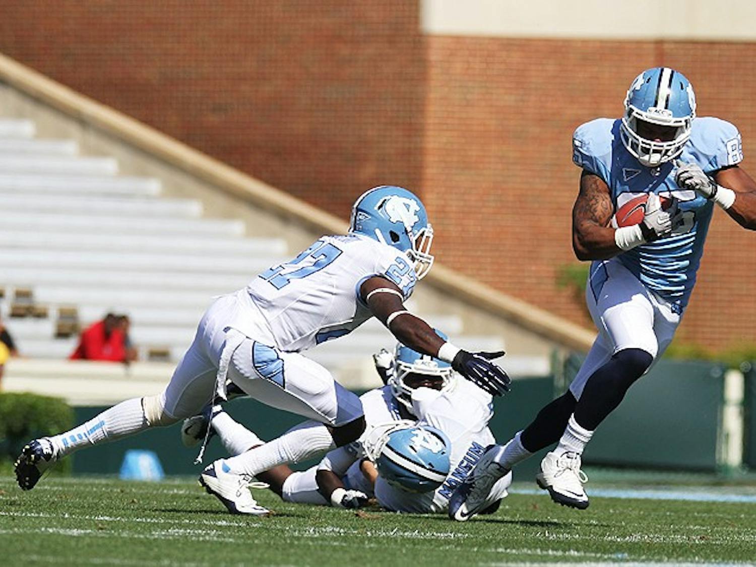 UNC hosted its annual spring football game on Saturday, April 14 at Kenan Stadium. 