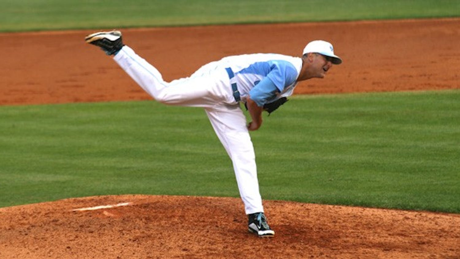 Pitcher Greg Holt started the first game of his career Wednesday night against Davidson. DTH/Shar-narné Flowers