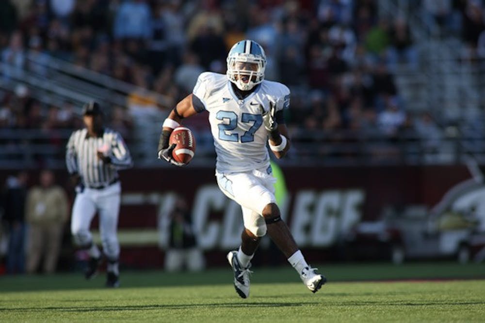 UNC had five interceptions Saturday, including three by Deunta Williams. DTH/Andrew Johnson