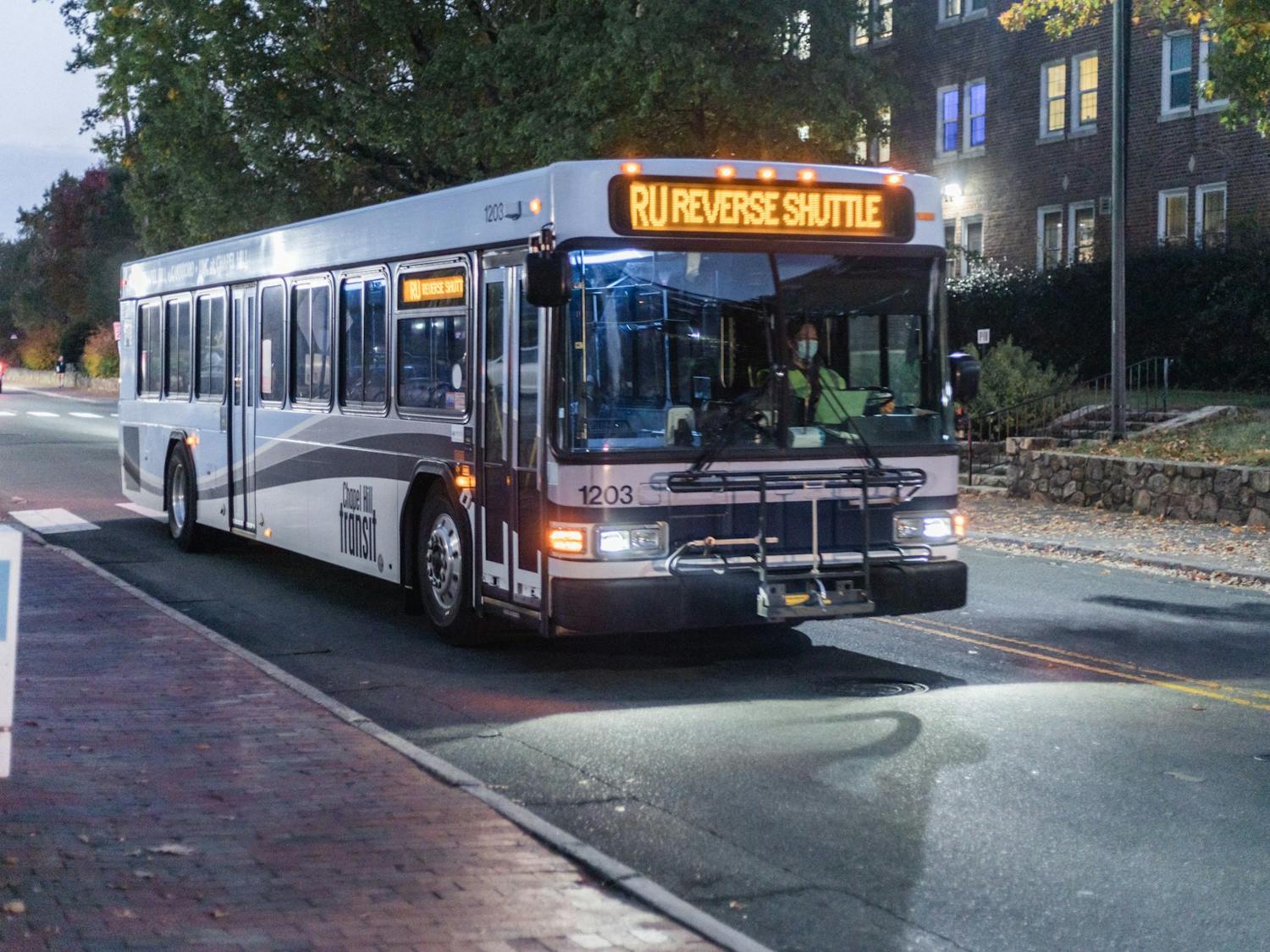 The U Campus Bus Picking Up Riders on Wednesday, Oct. 26, 2022.
