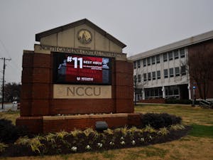 A digital sign on campus boasts North Carolina Central University's rank as the 11th best HBCU according to US News and World Report 2020 Rankings in Durham on Sunday, Dec. 1, 2019. There are currently five major capital projects underway at NCCU, including a new student center and three new residence halls.