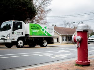 A fire hydrant is pictured on West Rosemary St. in Chapel Hill, N.C., on Wednesday, Feb. 23, 2022. The Orange Water and Sewer Authority is in charge of maintaining all fire Hydrants in Chapel Hill and Carrboro.
