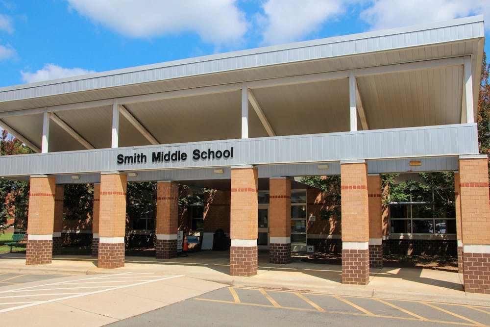 Smith Middle School, as pictured on Aug. 26, 2022. CHCCS schools will started the 2022-2023 school year on Aug. 29, 2022.