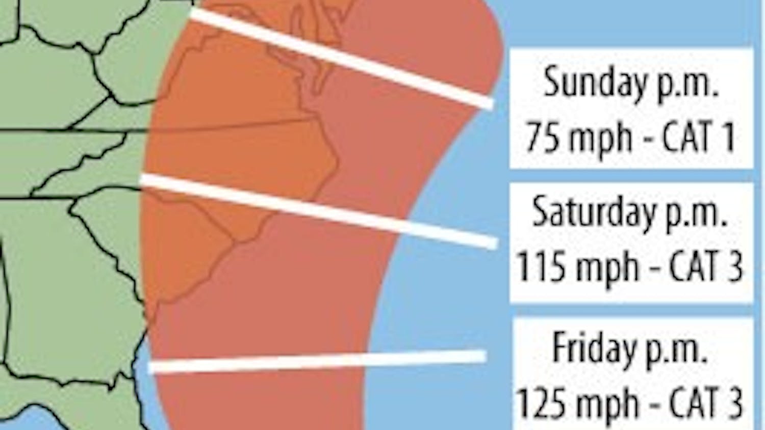 Hurricane Irene to hit East coast