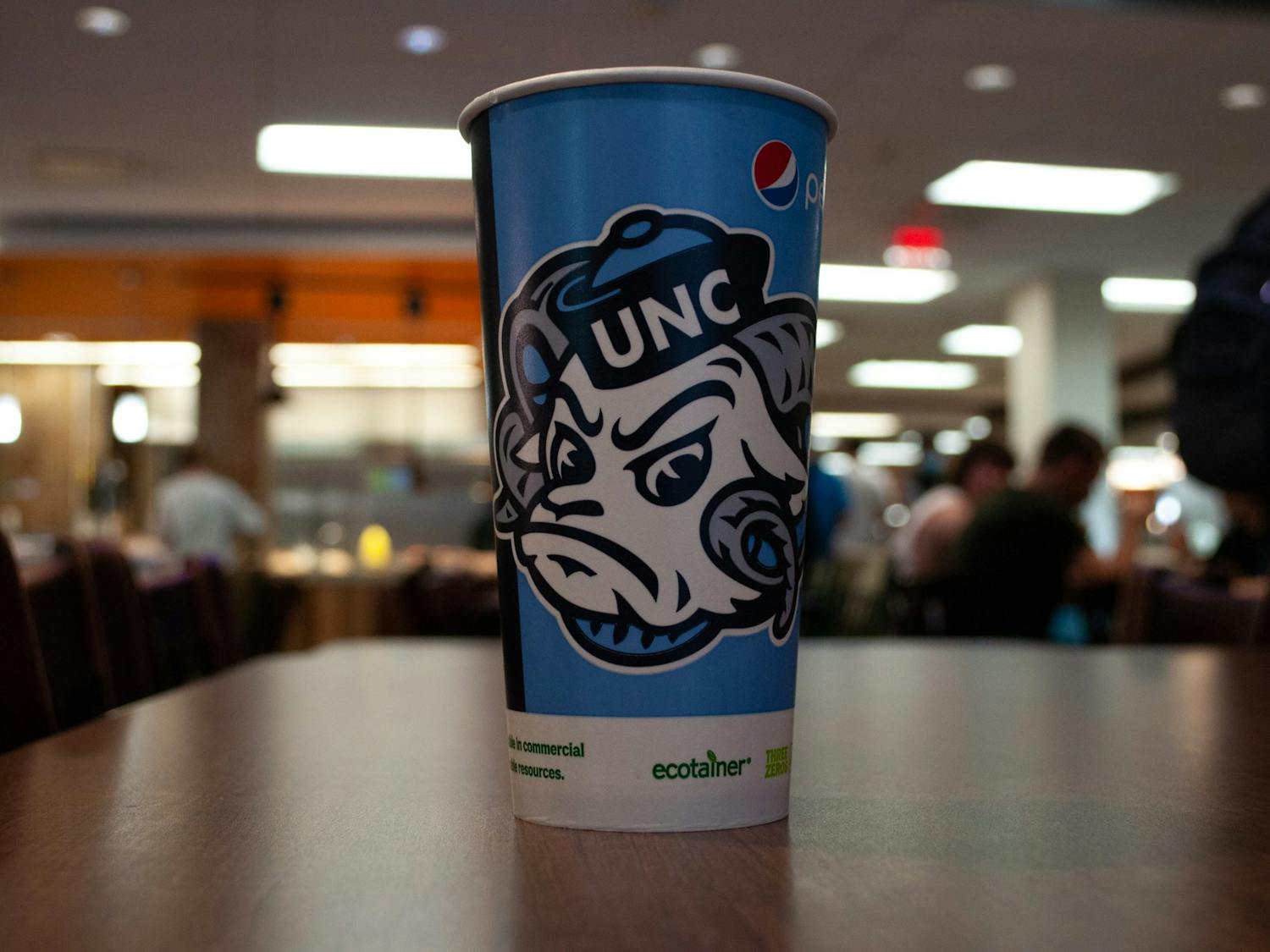 Carolina Dining Services ends the use of disposable cups in Lenoir Hall on Monday, March 3, 2022.